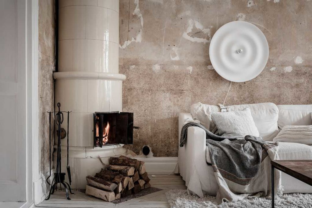 Gorgeous Old Plaster Wall In a Swedish Apartment