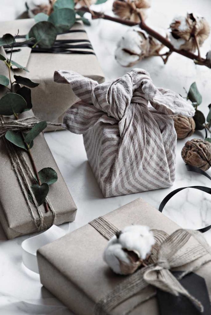 Scandinavian Christmas Gift Wrapping