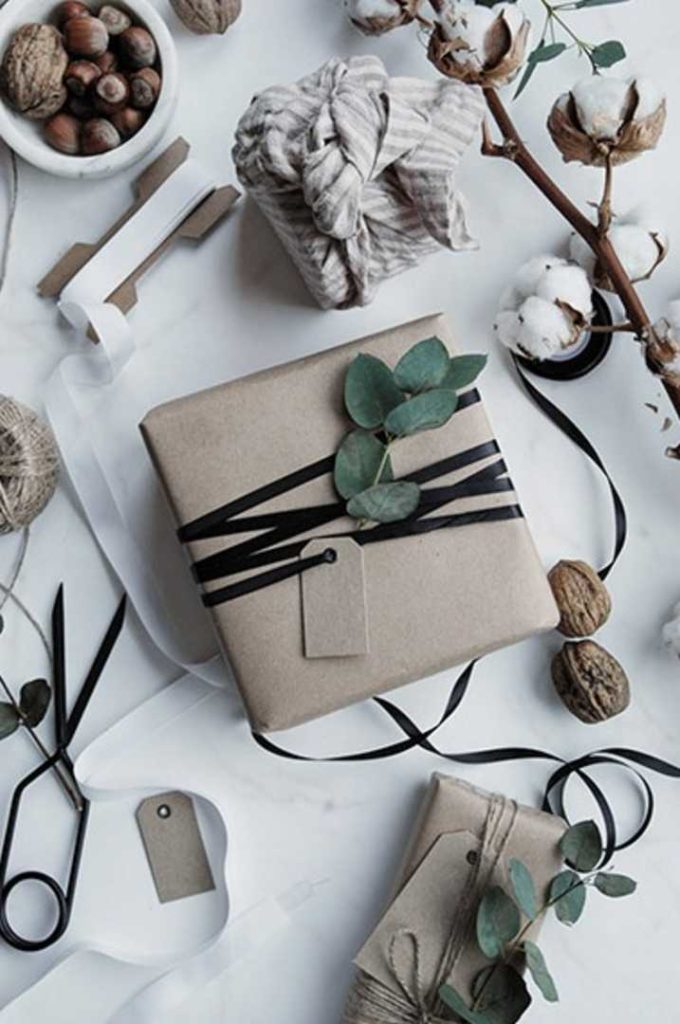 Scandinavian Christmas Gift Wrapping