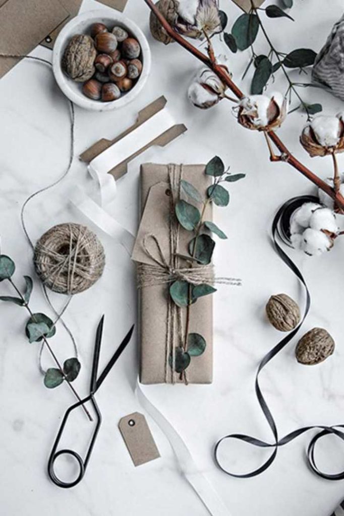 Scandinavian Christmas Gift Wrapping