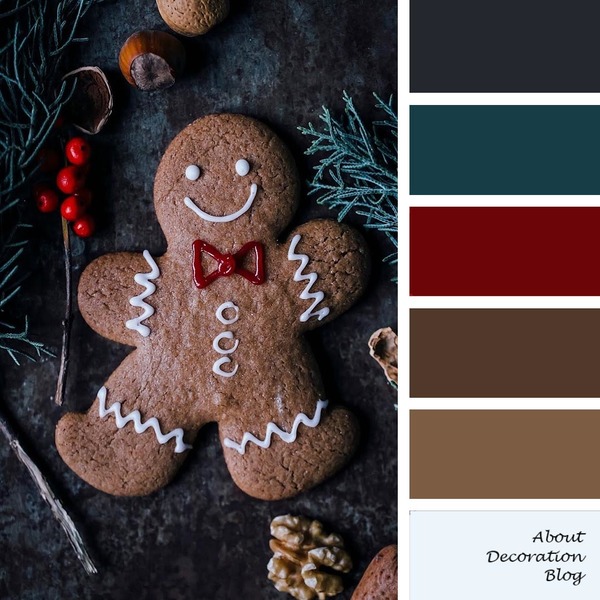 Christmas biscuit palette