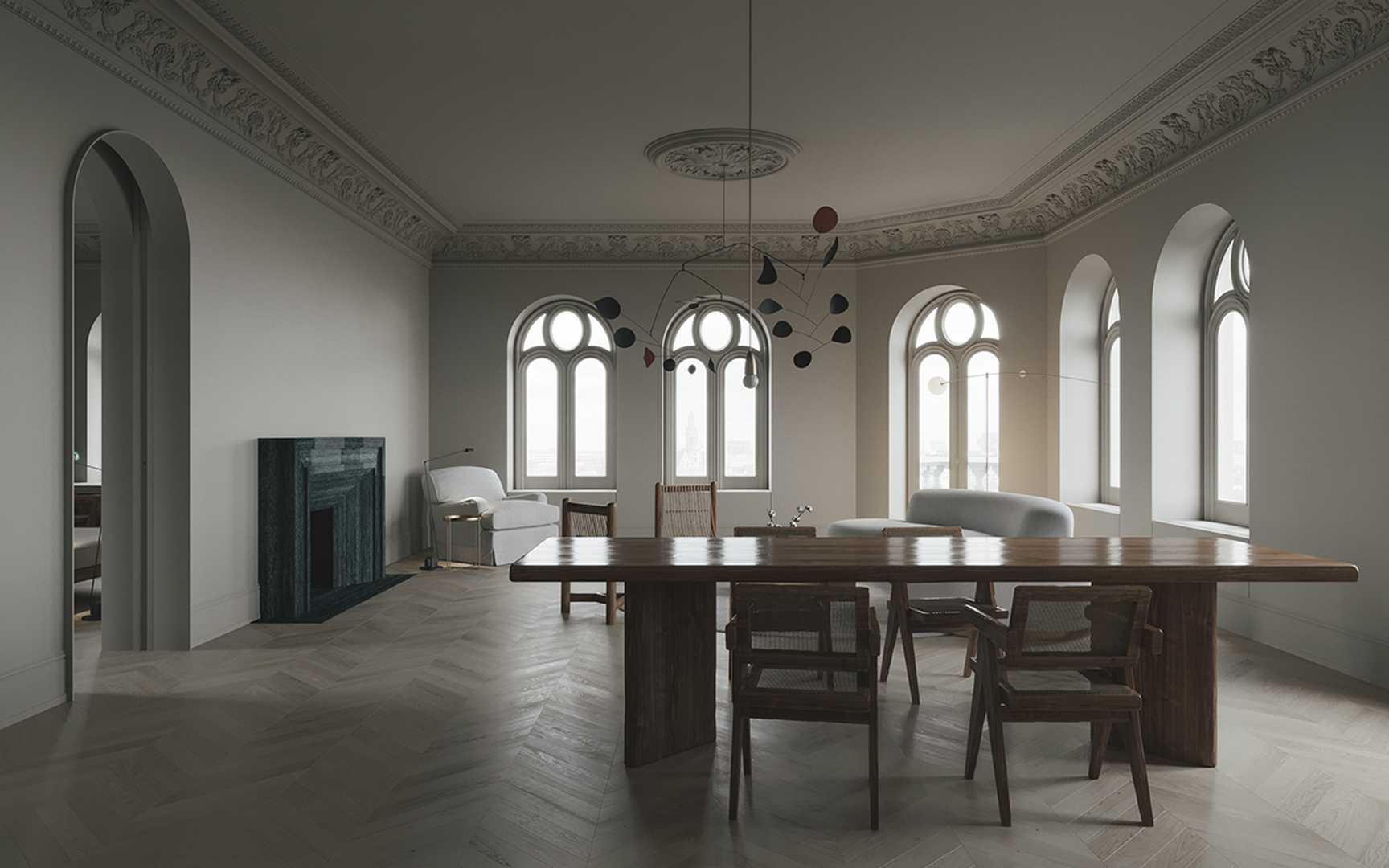 Beige Apartment by Evgeniy Bulatnikov and Emil Dervish