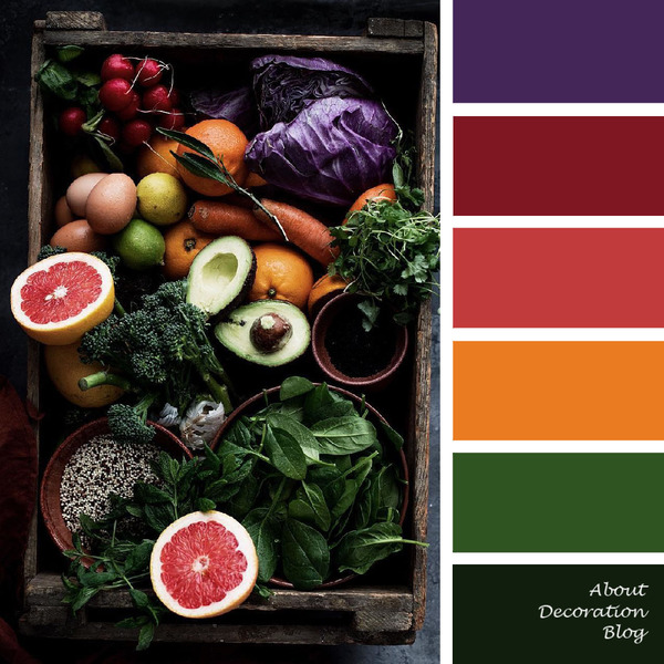 Fruits and Vegetables Palette