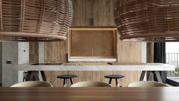 Wabi-Sabi Apartment by Drowart Studio