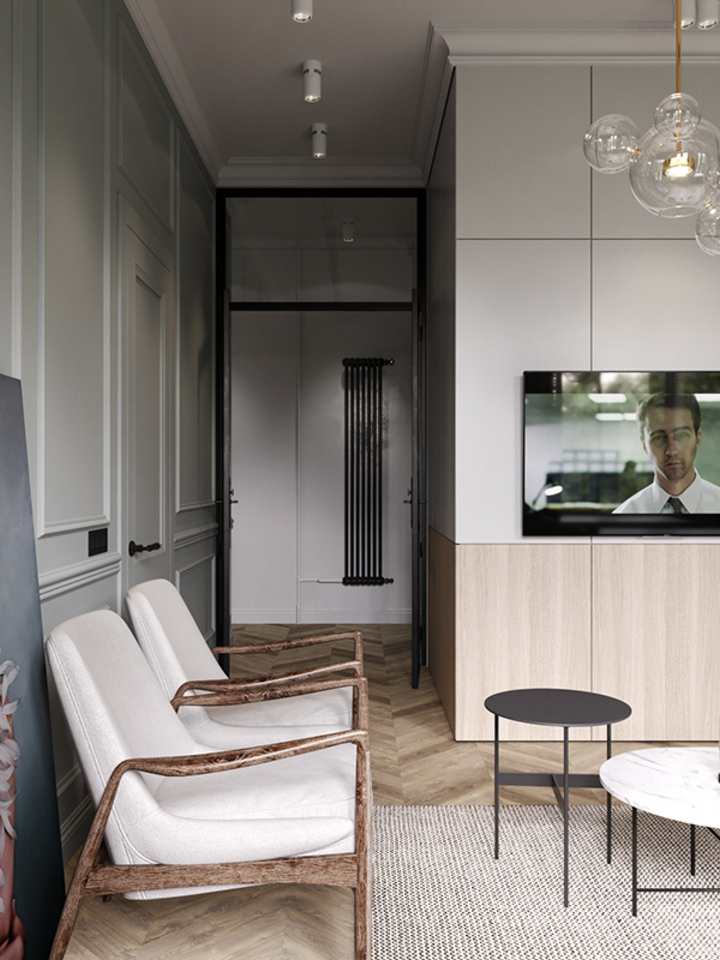 A moody apartment in the historical center of Saint-Petersburg by Cartelle Design