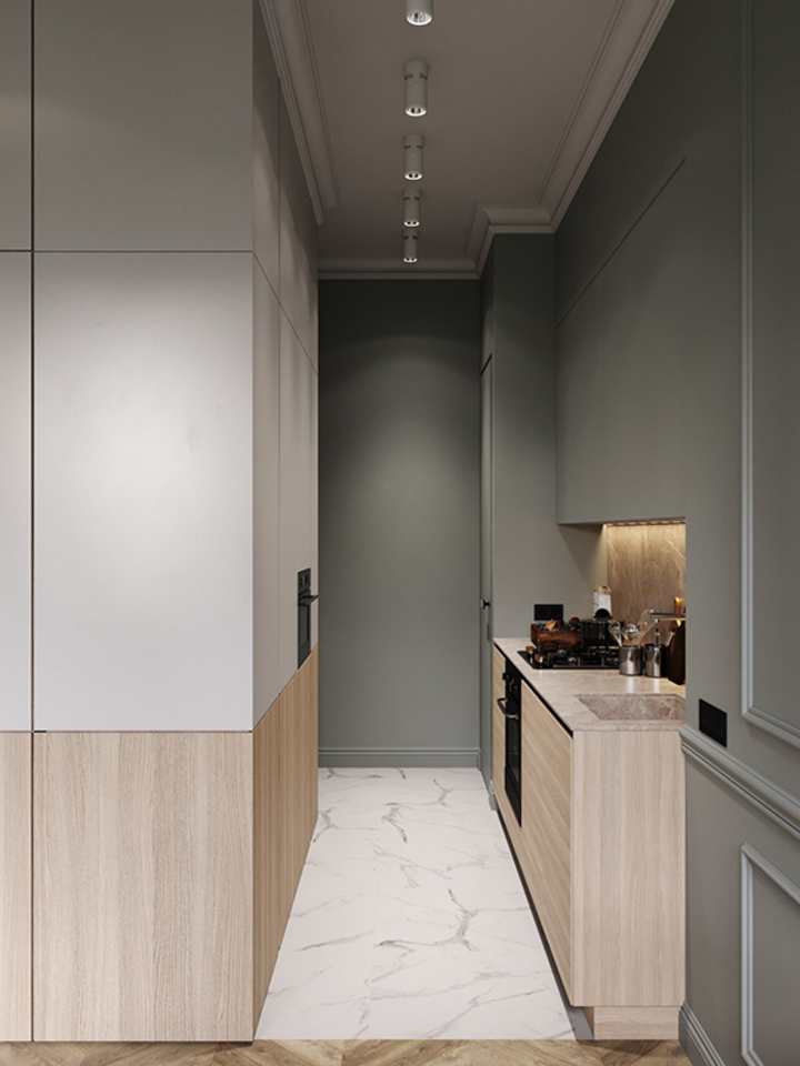 A moody apartment in the historical center of Saint-Petersburg by Cartelle Design