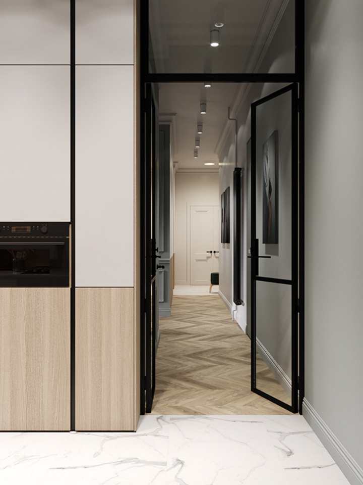 A moody apartment in the historical center of Saint-Petersburg by Cartelle Design
