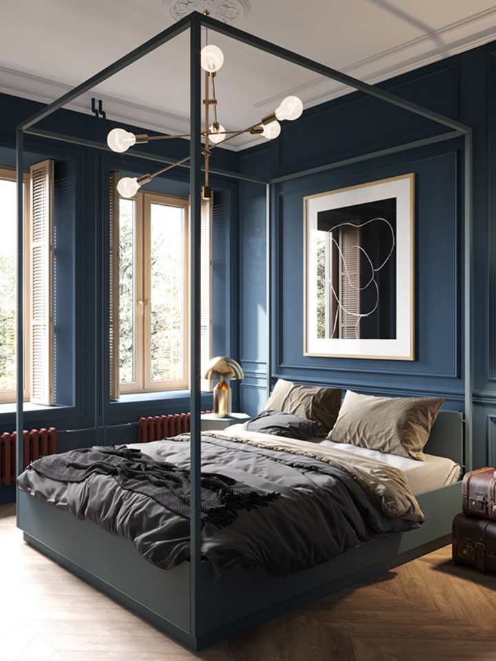 A moody apartment in the historical center of Saint-Petersburg by Cartelle Design