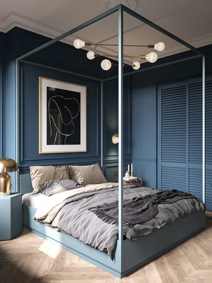A moody apartment in the historical center of Saint-Petersburg by Cartelle Design