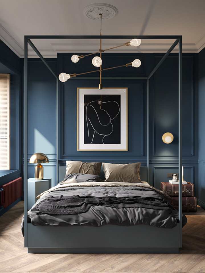 A moody apartment in the historical center of Saint-Petersburg by Cartelle Design