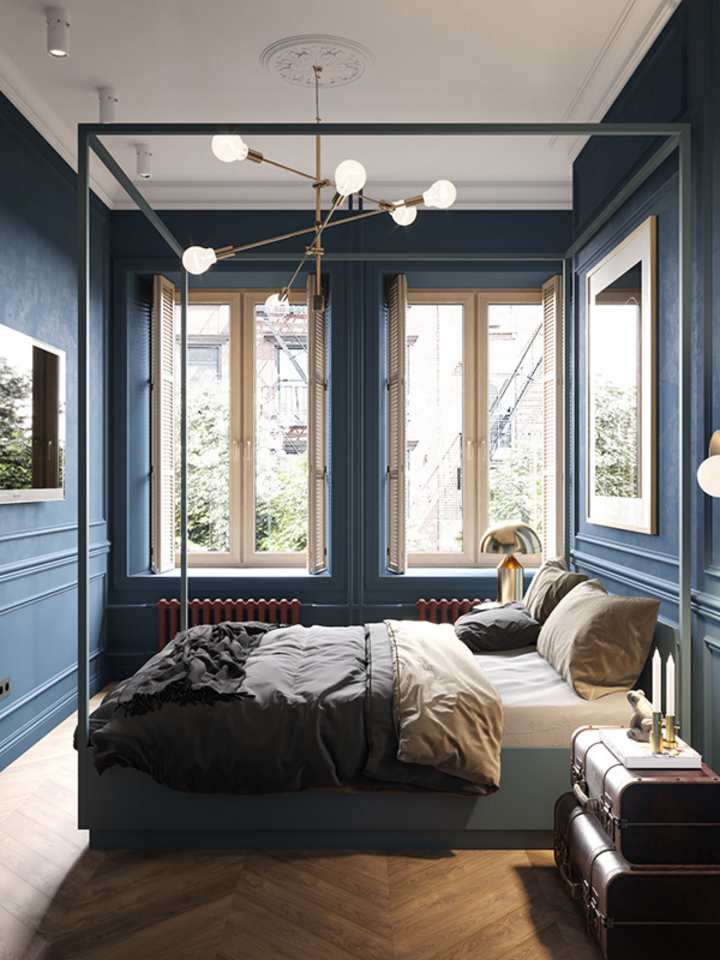 A moody apartment in the historical center of Saint-Petersburg by Cartelle Design