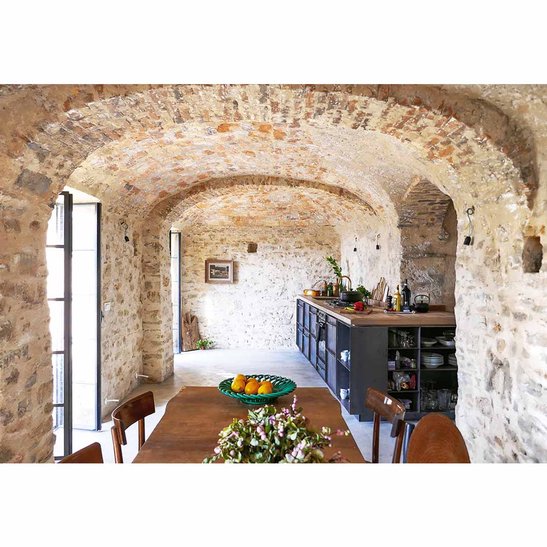 A medieval villa in the village of Montegrazie, Italy