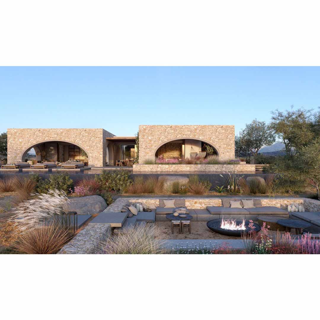 Beachfront Villa in Costa Navarino, Greece by K-Studio