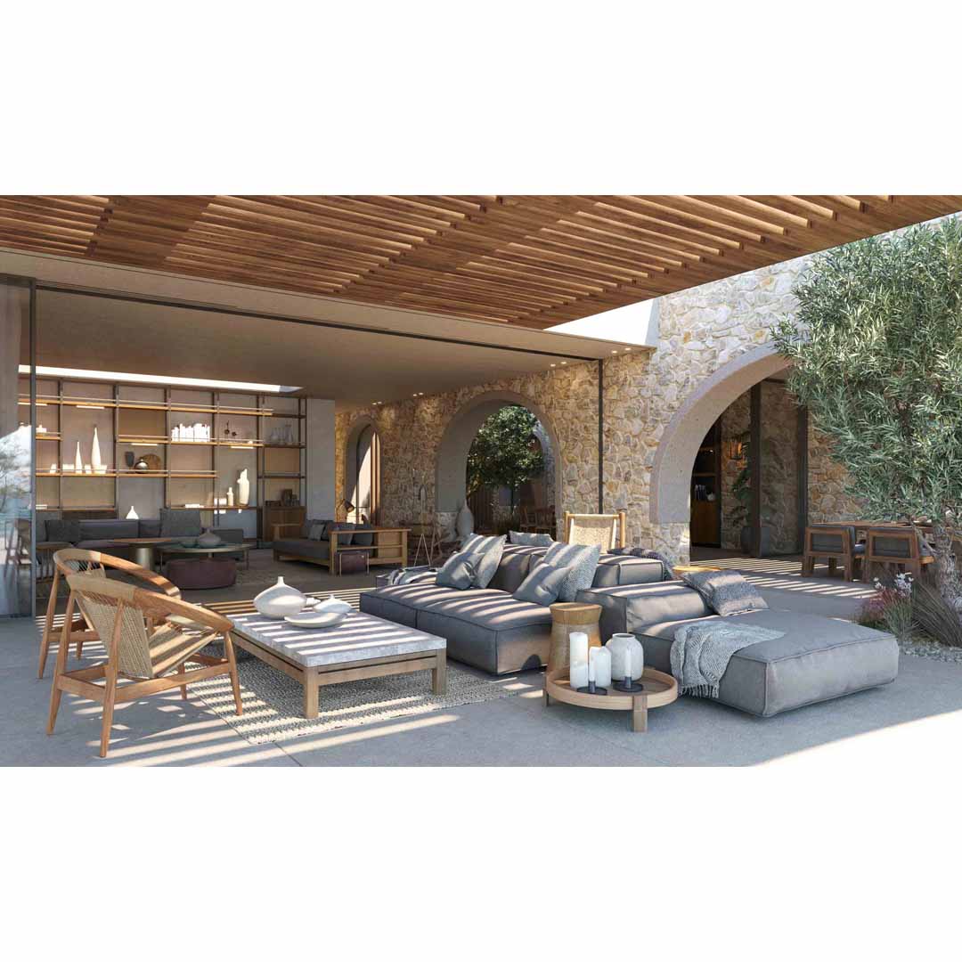 Beachfront Villa in Costa Navarino, Greece by K-Studio