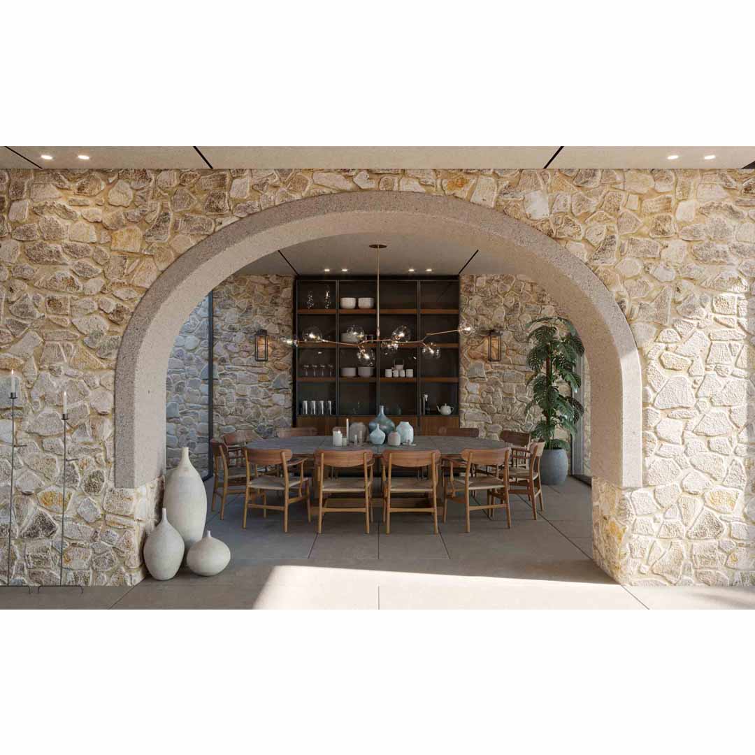 Beachfront Villa in Costa Navarino, Greece by K-Studio