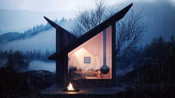 The Mountain Refuge, a cozy tiny cabin