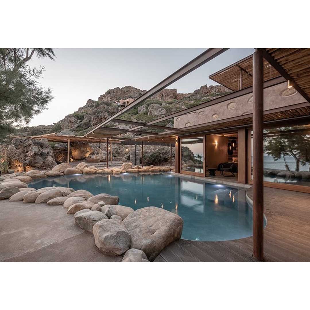 Native Beach Villa in Chania, Greece by Paly Architects