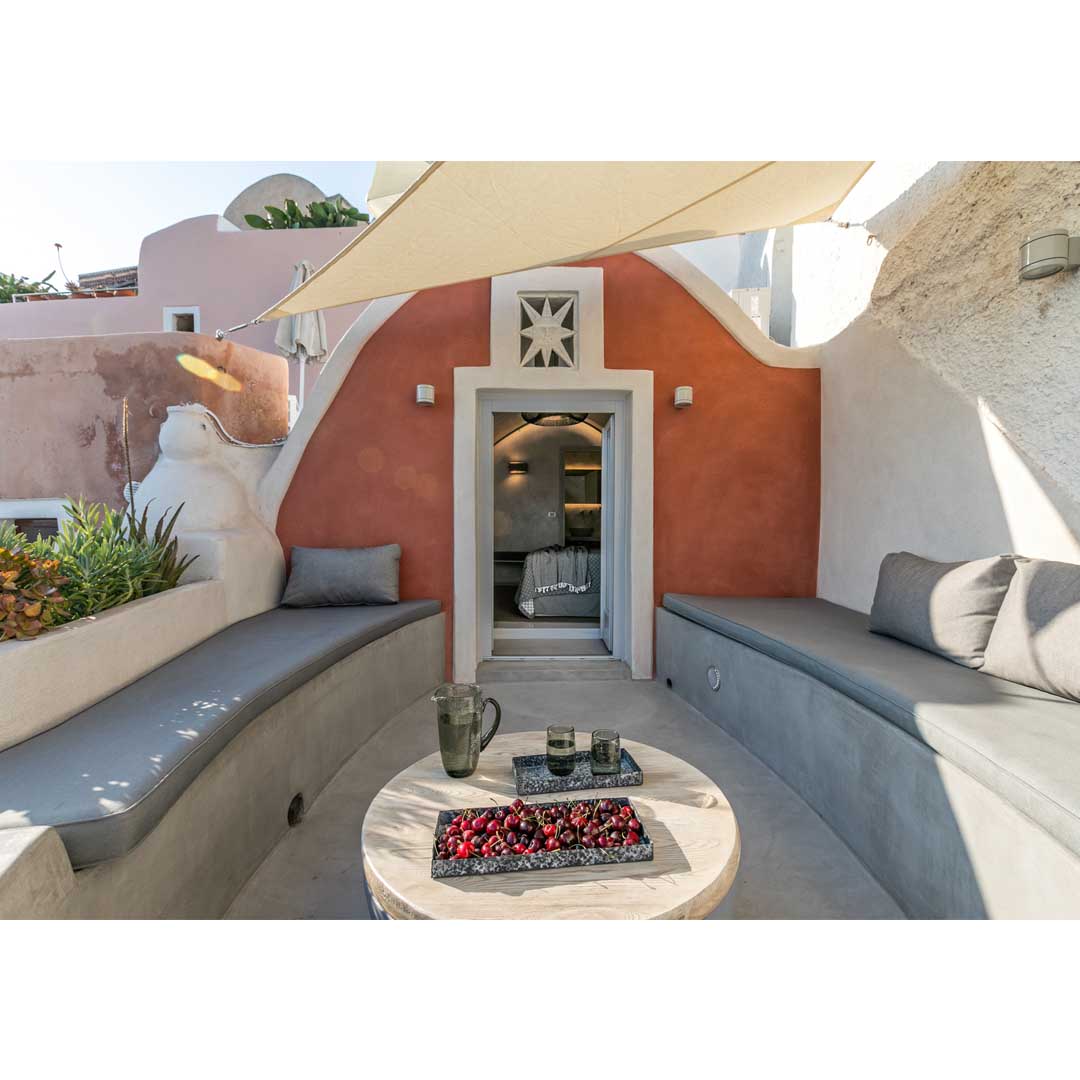 “The Marble Sun” villa in Oia, Santorini by Lime Deco