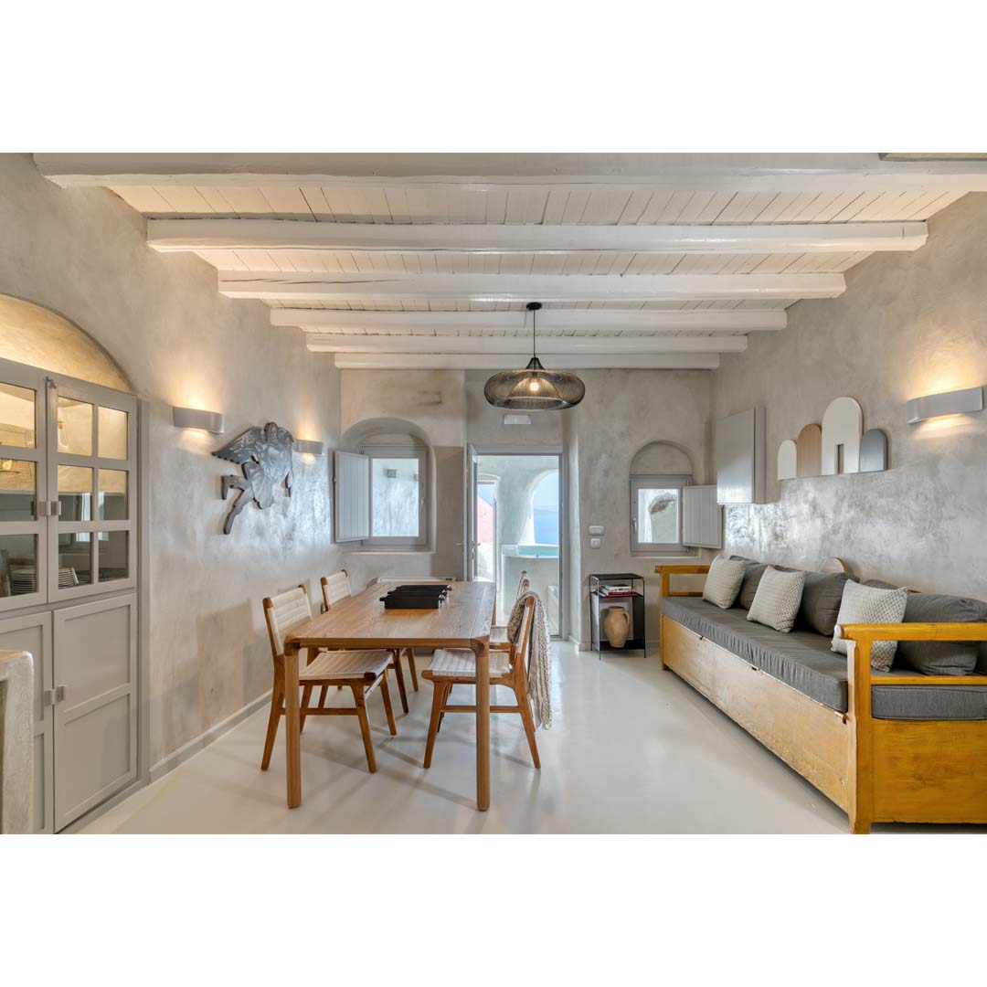 “The Marble Sun” villa in Oia, Santorini by Lime Deco