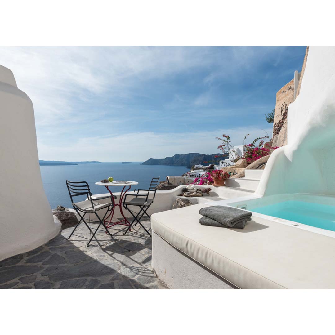 Cycladica private cave houses in Santorini island