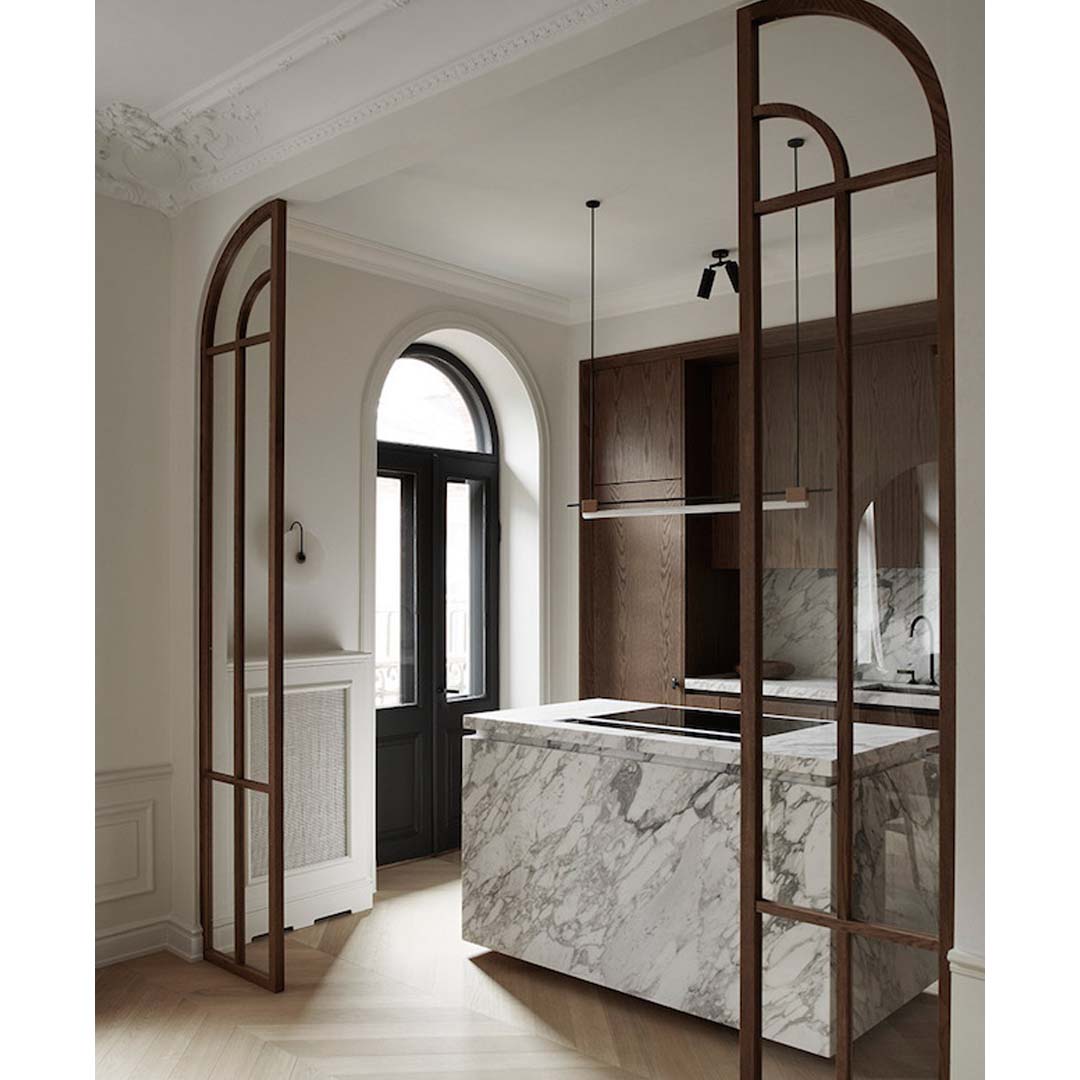 An Elegant Apartment in Stockholm by AOJND Interior and Nordiska Kok