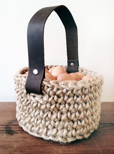 DIY Jute Easter Basket
