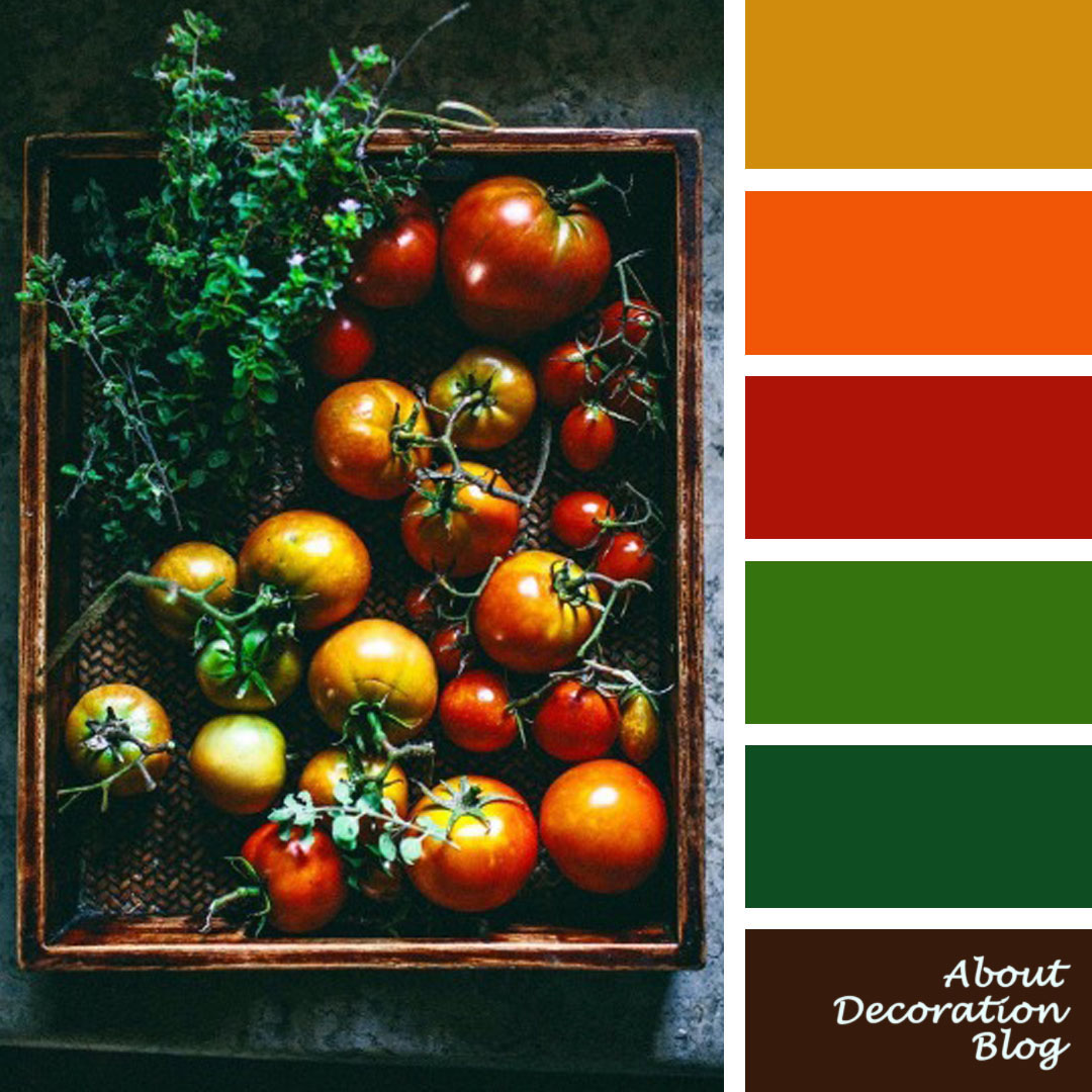 vegetables color palettes