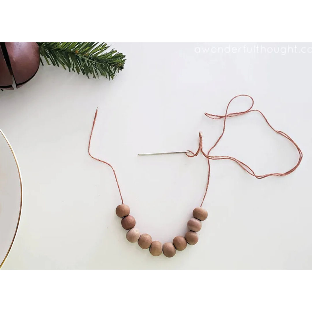 DIY Wood Bead Ornaments
